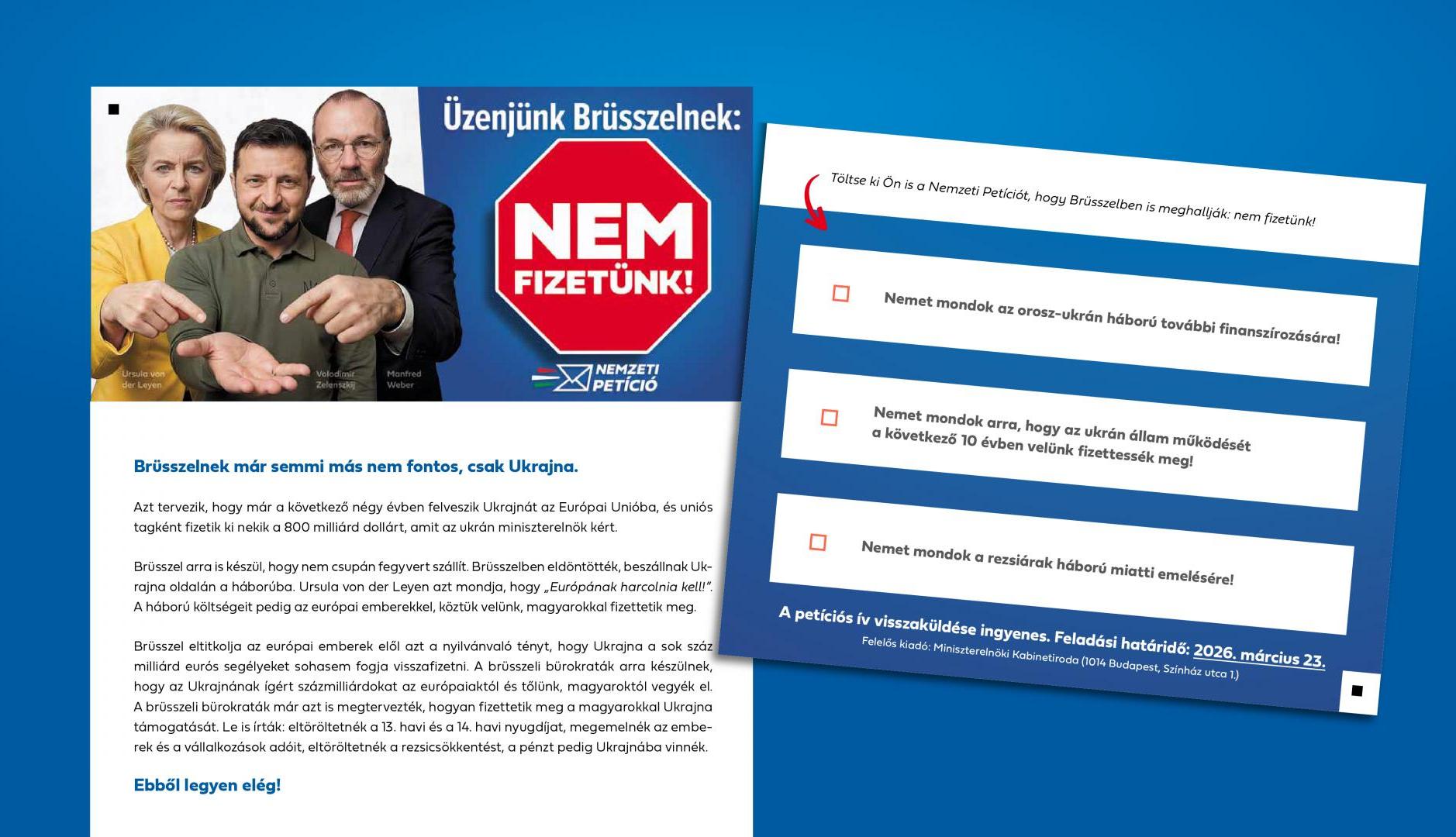 A leköszönő kormány az utolsó napon közzétette a Nemzeti Petíció eredményét