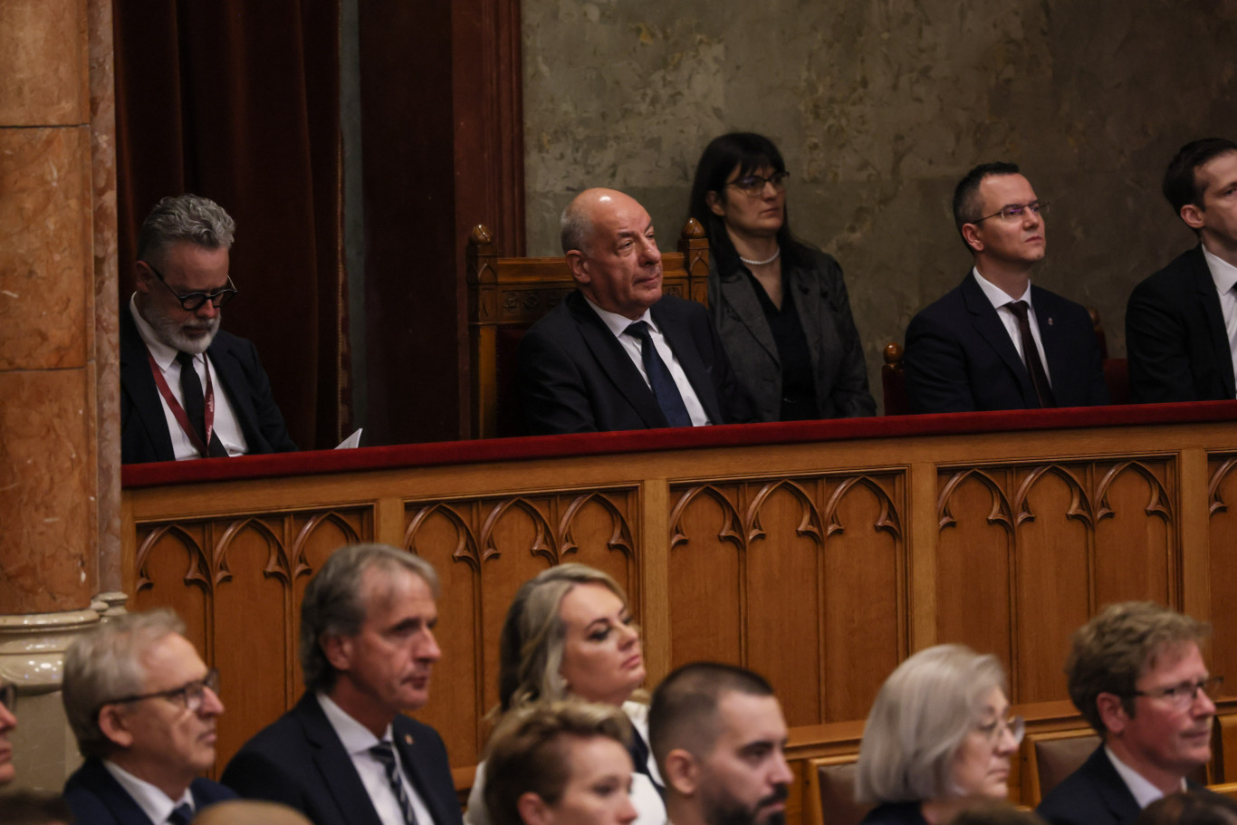 Így nézte Sulyok Tamás, ahogy Magyar Péter a beszédében lemondásra szólította fel