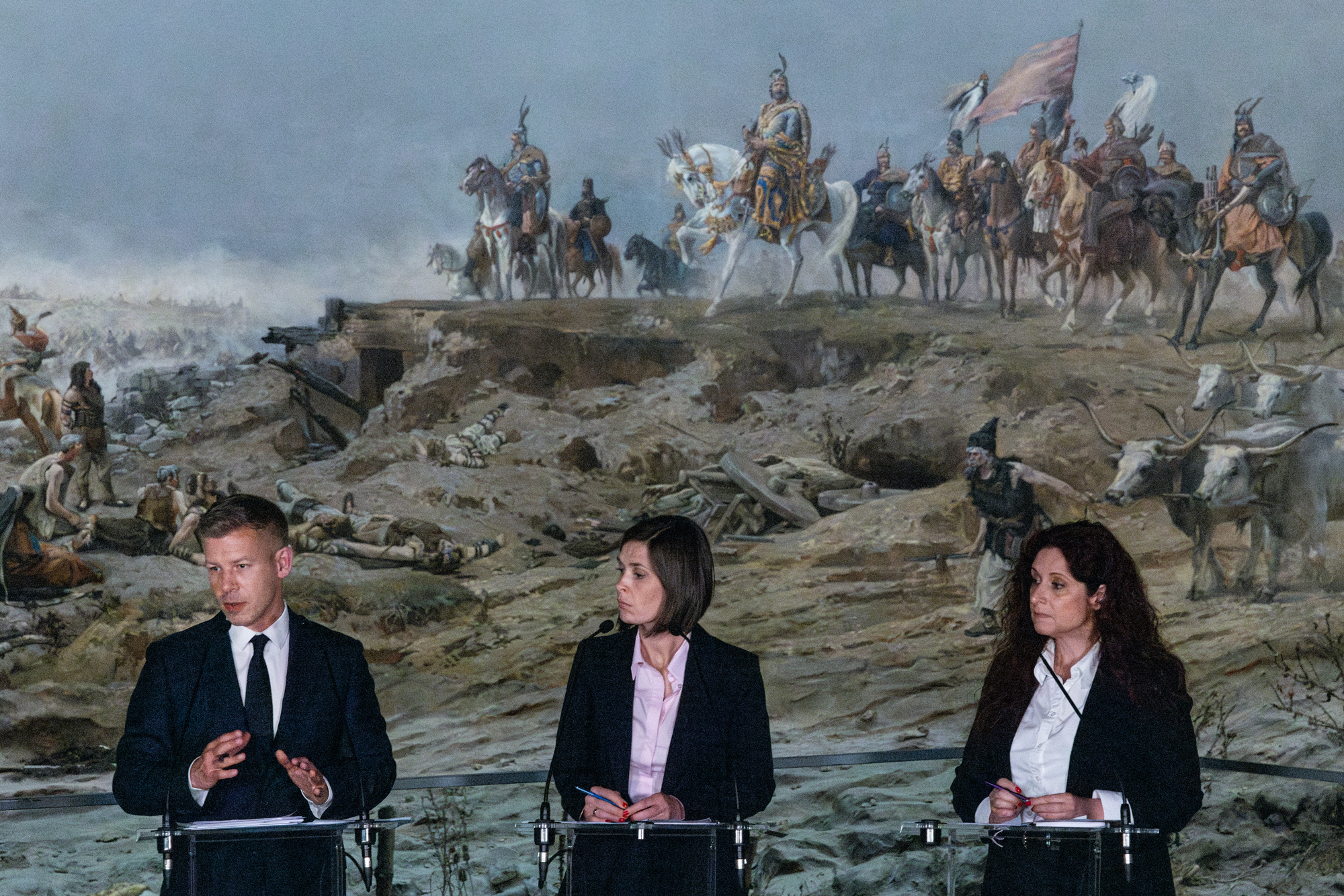 Az ópusztaszeri emlékpark szerint semmi baja nem lett a Feszty-körképnek az új kormány első sajtótájékoztatójától