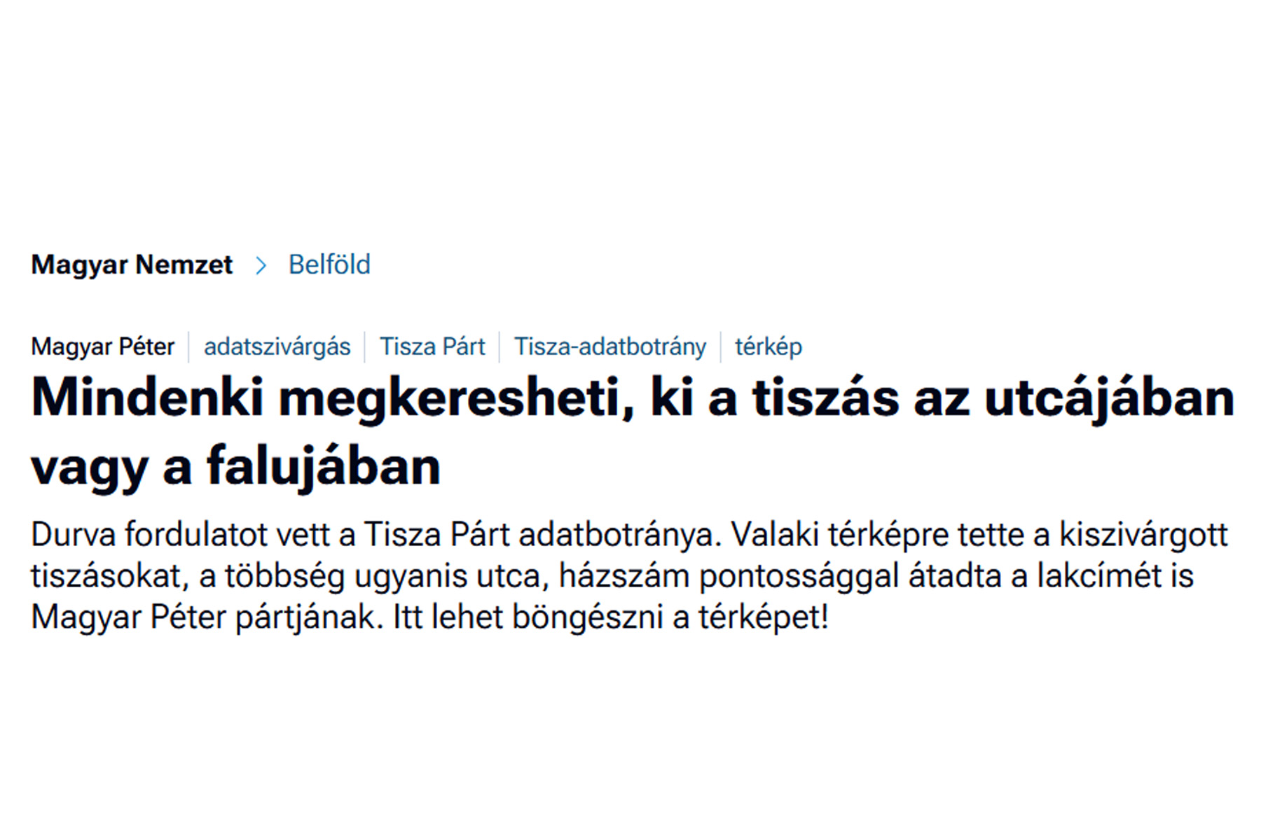 Emlékeznek még a kereshető tiszás térképre? A NAIH ötvenmillióra büntette érte a Mediaworksöt