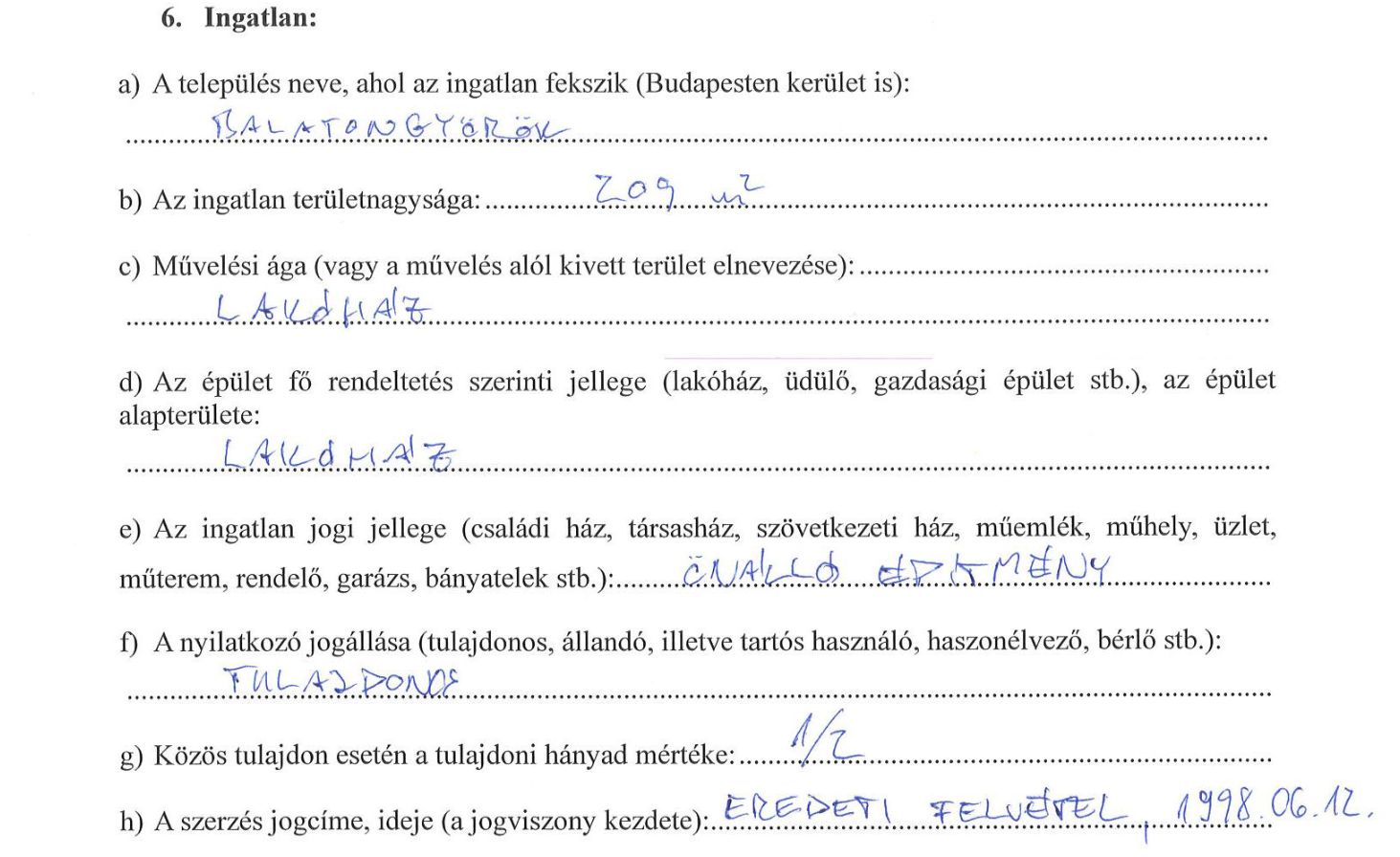 Kapitány István kifelejtett a vagyonnyilatkozatából egy 1524 négyzetméteres balatoni telket egy rajta álló házzal