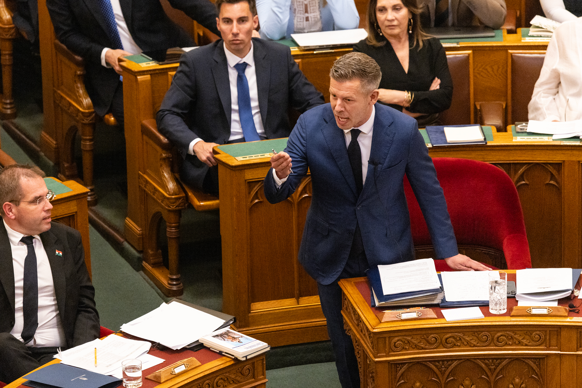 Lázár bement a parlamentbe, Magyar egyből bele is szállt a felszólalásában