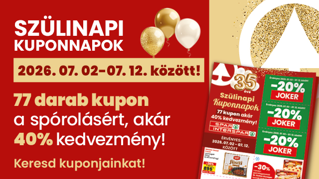 Több mint 70 kuponnal érkezik a SPAR új kuponakciója