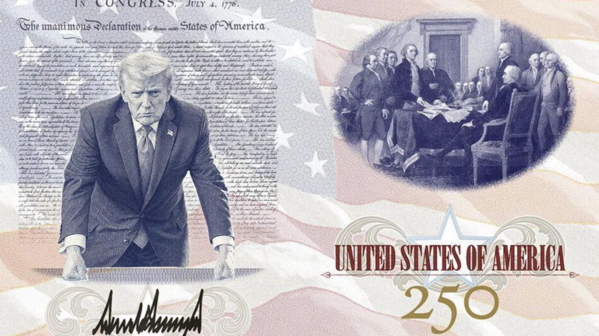 Trump arcképe is rákerül az Egyesült Államok 250. évfordulójára készülő „hazafias útlevelekre”