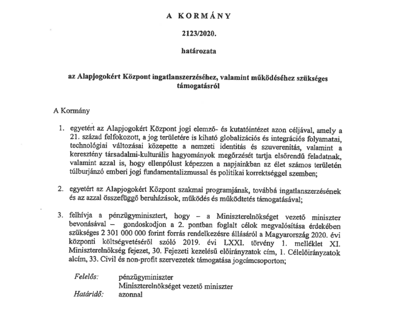 160 milliárdot osztott ki teljes titokban az Orbán-kormány, a fideszes narratívát szajkózó Alapjogokért Központ is kapott belőle