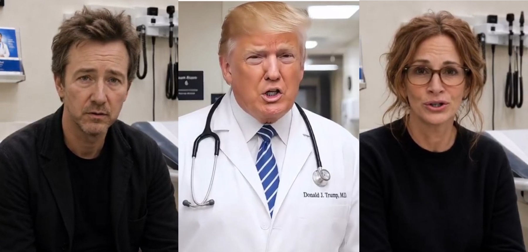 Trump posztolt egy videót Dr. Trumpról, aki meggyógyítja a Trump-elmezavar szindrómában szenvedő celebeket