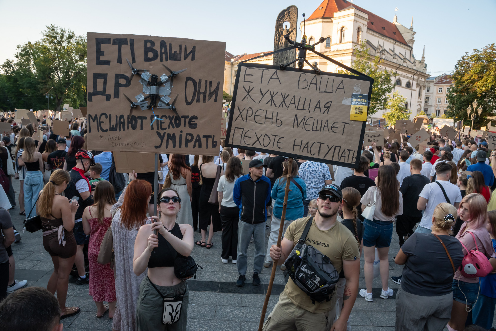 Folytatódik a tüntetéssorozat Ukrajnában Zelenszkij egyik legnépszerűtlenebb döntése után