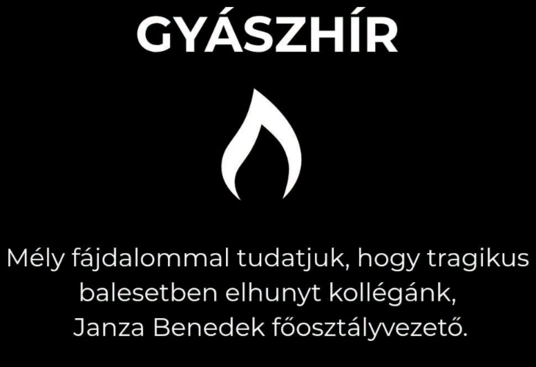 Meghalt Janza Benedek, az Élő Környezetért Felelős Minisztérium egyik főosztályvezetője