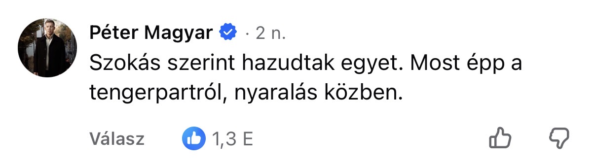 100 nap, 100 topkomment Magyar Pétertől