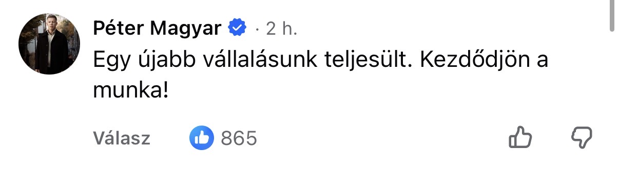 100 nap, 100 topkomment Magyar Pétertől