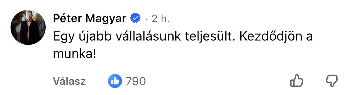 100 nap, 100 topkomment Magyar Pétertől