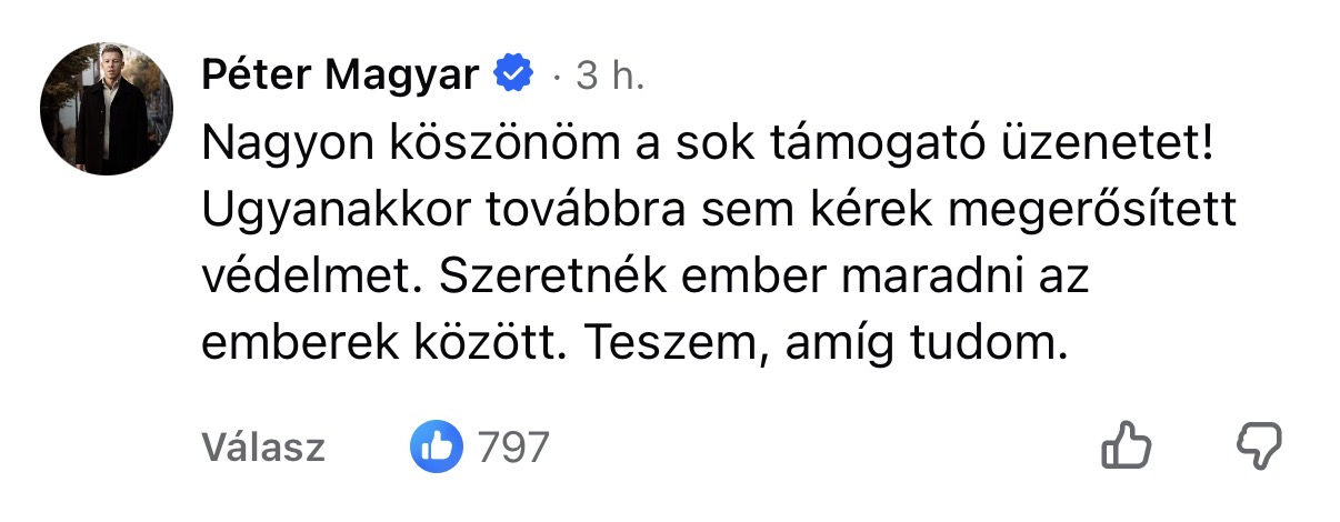 100 nap, 100 topkomment Magyar Pétertől