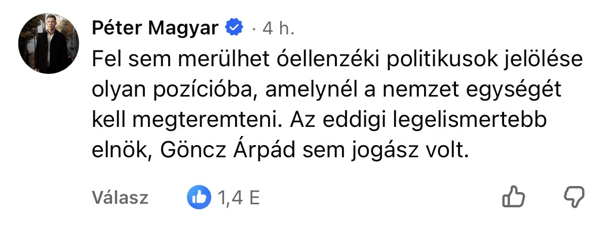 100 nap, 100 topkomment Magyar Pétertől