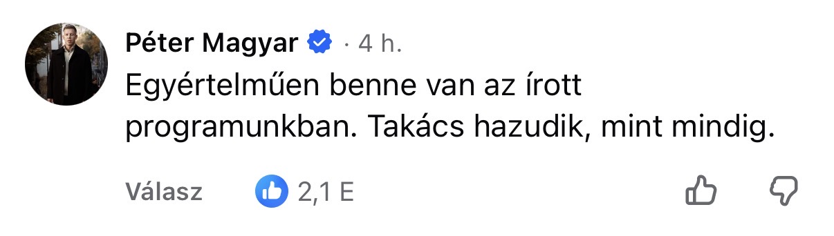 100 nap, 100 topkomment Magyar Pétertől