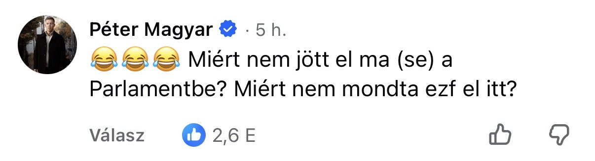 100 nap, 100 topkomment Magyar Pétertől