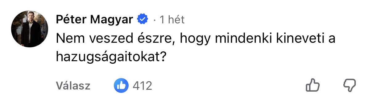 100 nap, 100 topkomment Magyar Pétertől