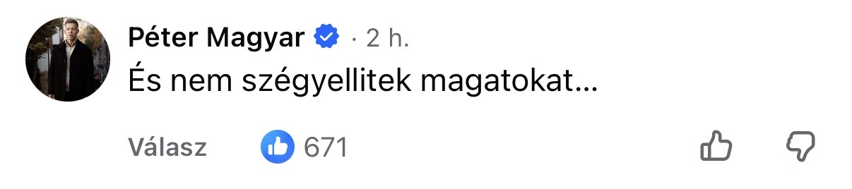 100 nap, 100 topkomment Magyar Pétertől