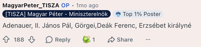 100 nap, 100 topkomment Magyar Pétertől