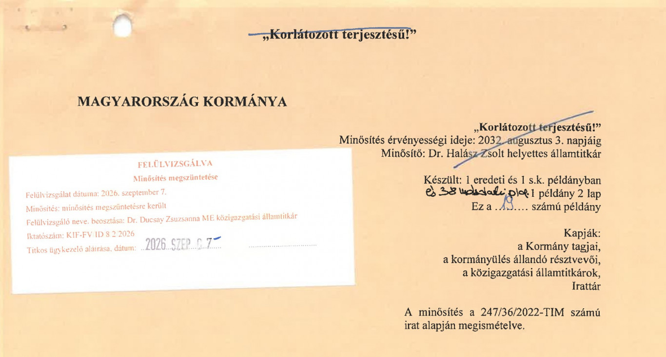 A kormány nyilvánosságra hozza a titkos kormányhatározatokat – Századvéghez köthető kutatások a középpontban