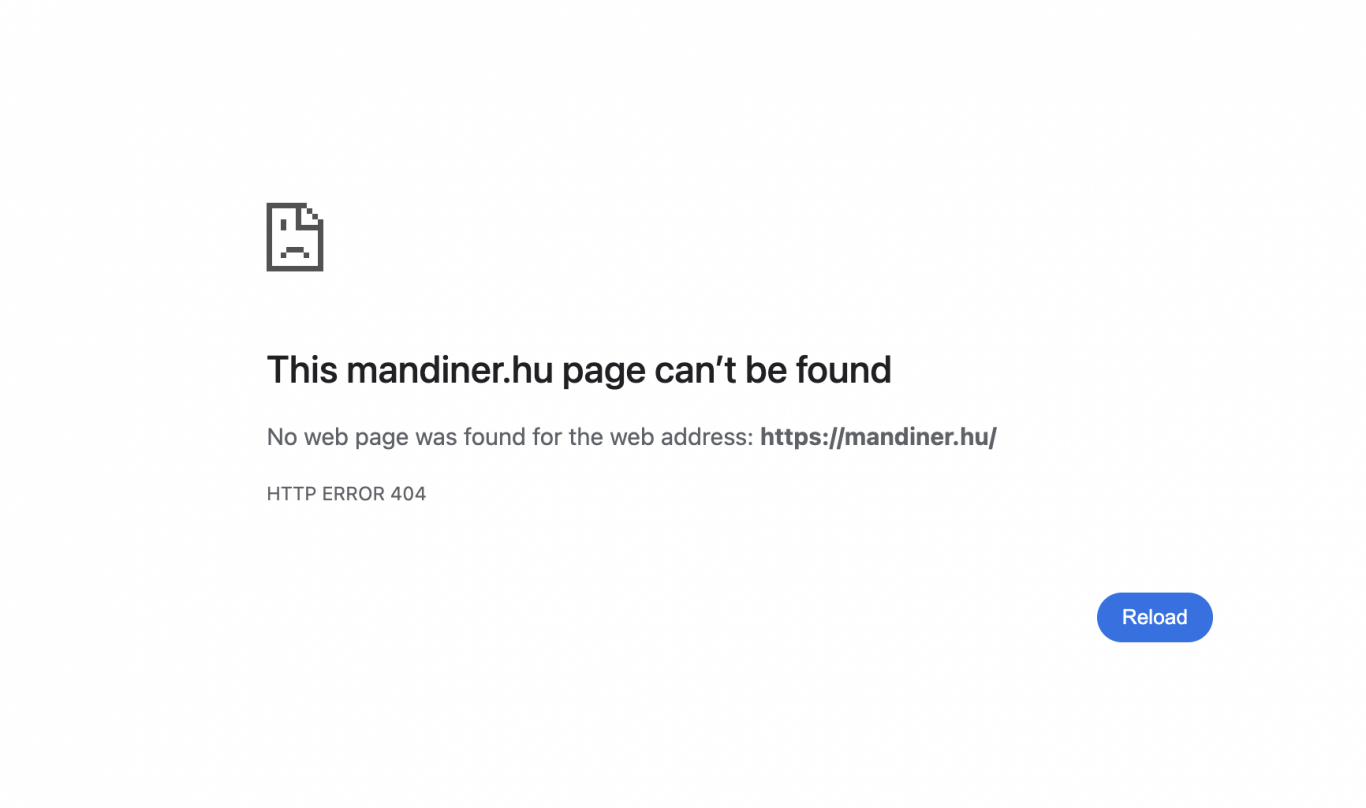 A Mandiner.hu oldala elérhetetlenné vált – Friss hírek A Mandiner.hu oldala elérhetetlenné vált – Friss hírek