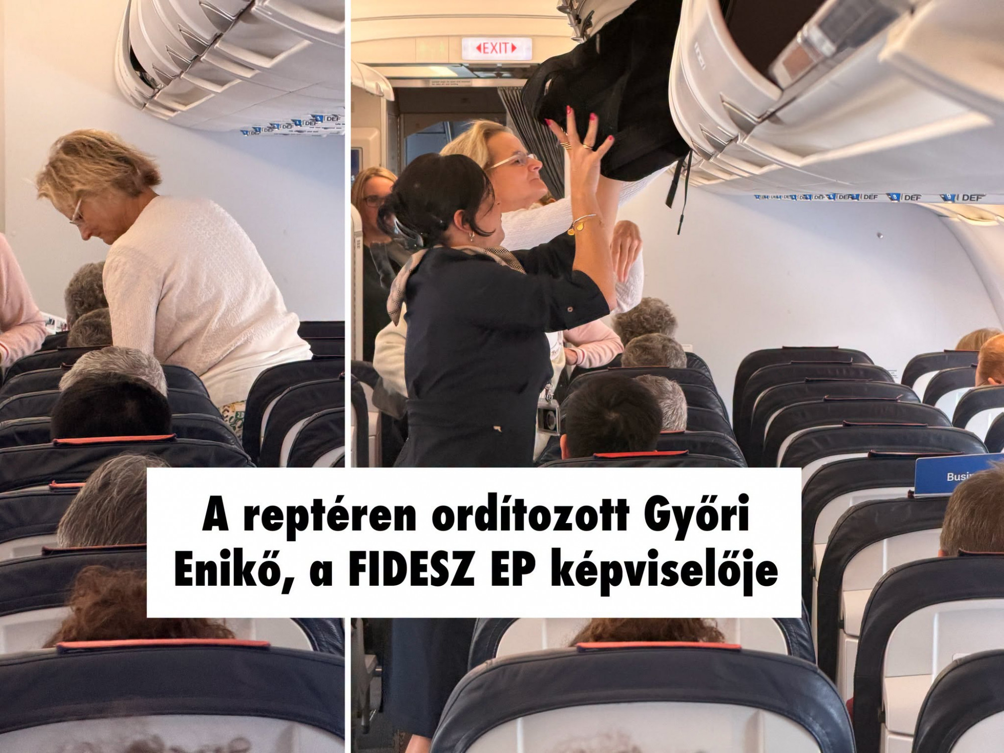 Kulja András szerint Győri Enikő ordítani kezdett a frankfurti reptéren, a fideszes EP-képviselő szerint a tiszás fejhangon oktatta őt