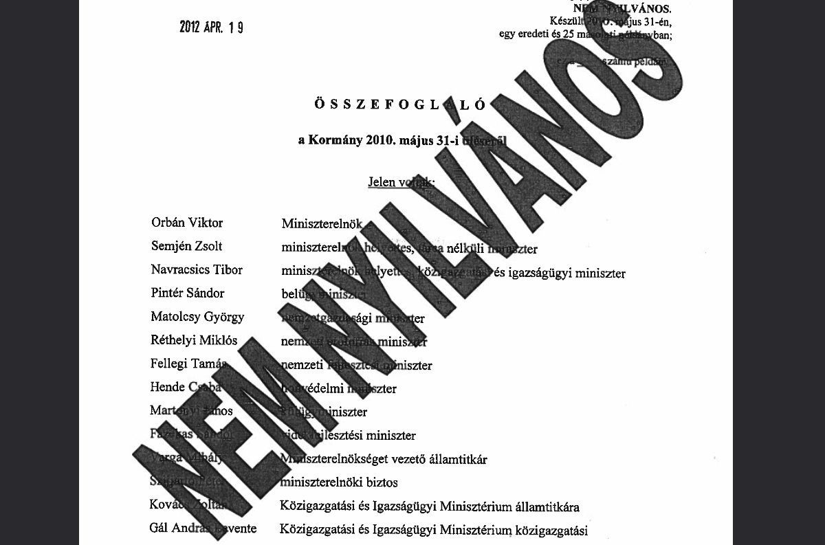 Nyilvánosságra hozzák Orbánék kormányüléseinek összefoglalóit