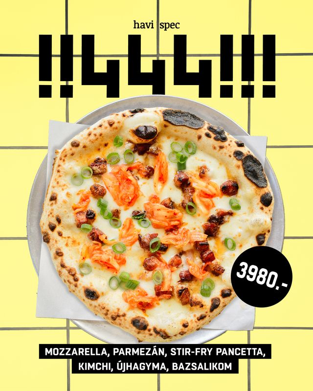 Itt a 444 pizzája