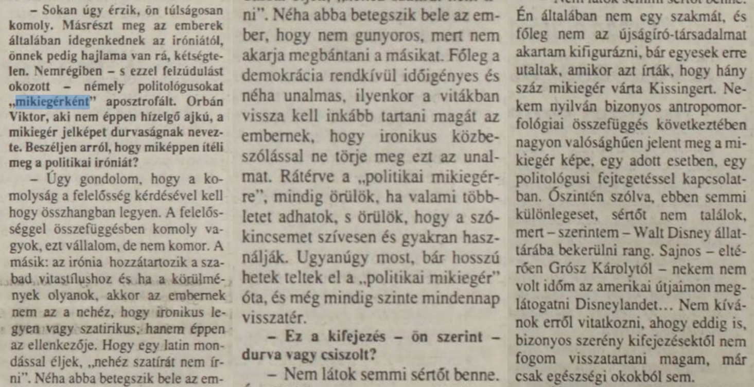 Schmidt Mária (#NapiMari) lecsapott, de úgy, hogy arra még Antall József is rábólintana