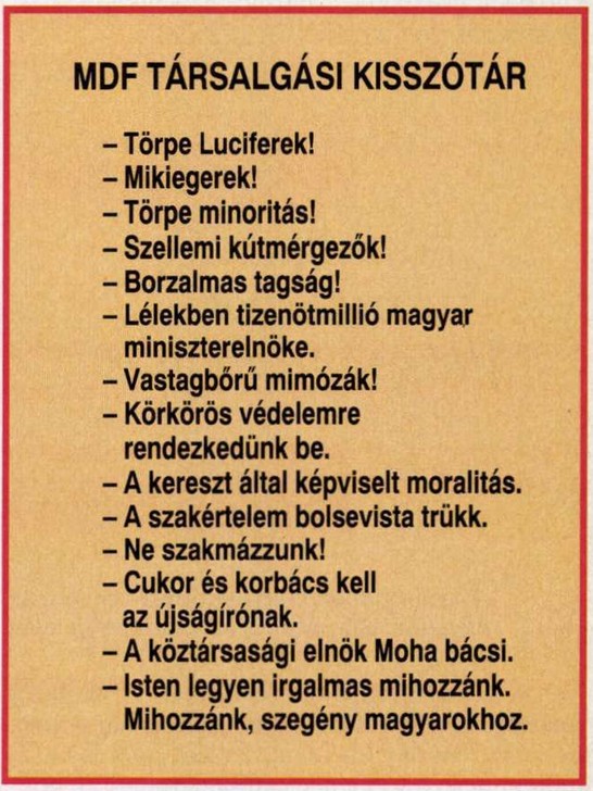Schmidt Mária (#NapiMari) lecsapott, de úgy, hogy arra még Antall József is rábólintana