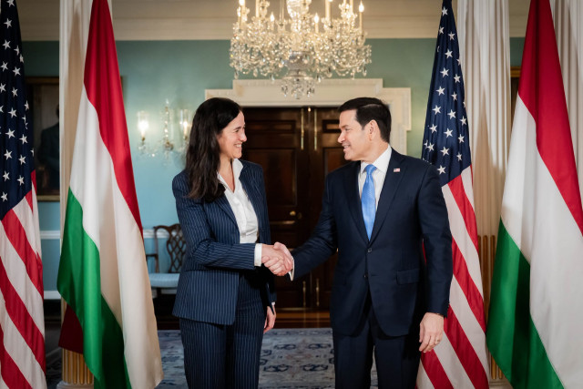 Orbán Anita és Marco Rubio washingtoni találkozójukon